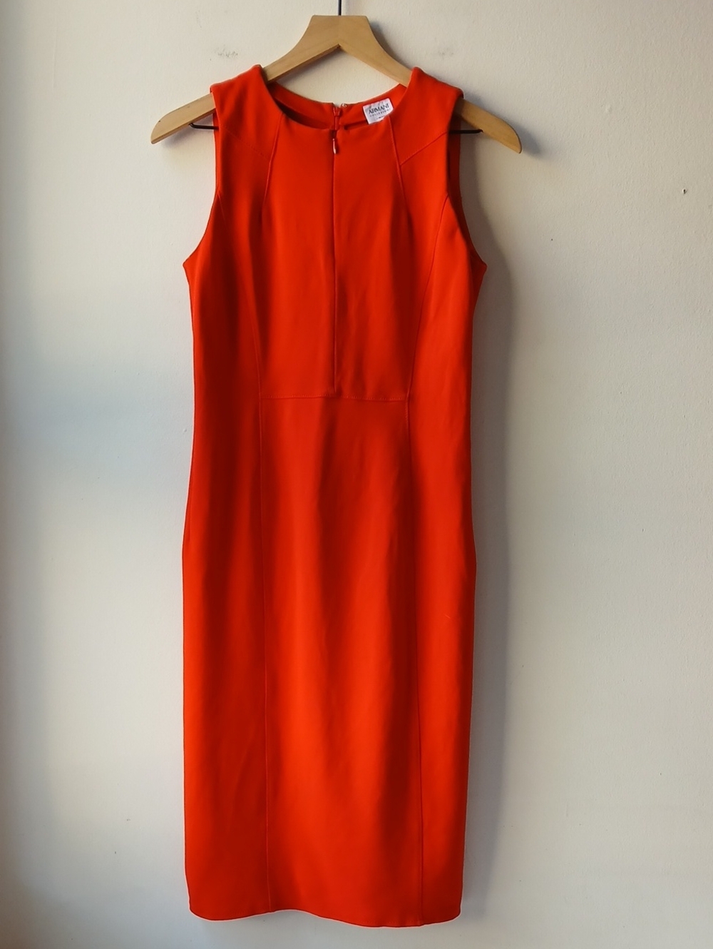 Armani Collezioni Sleeveless Sheath Dress Red Women's 6